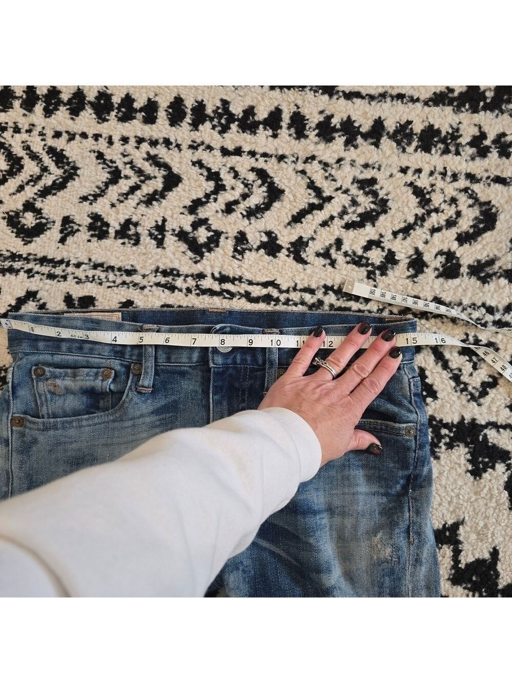 Polo by Ralph Lauren Tompkins Skinny Blue Distressed Jeans for Women size 26 - Picture 14 of 14